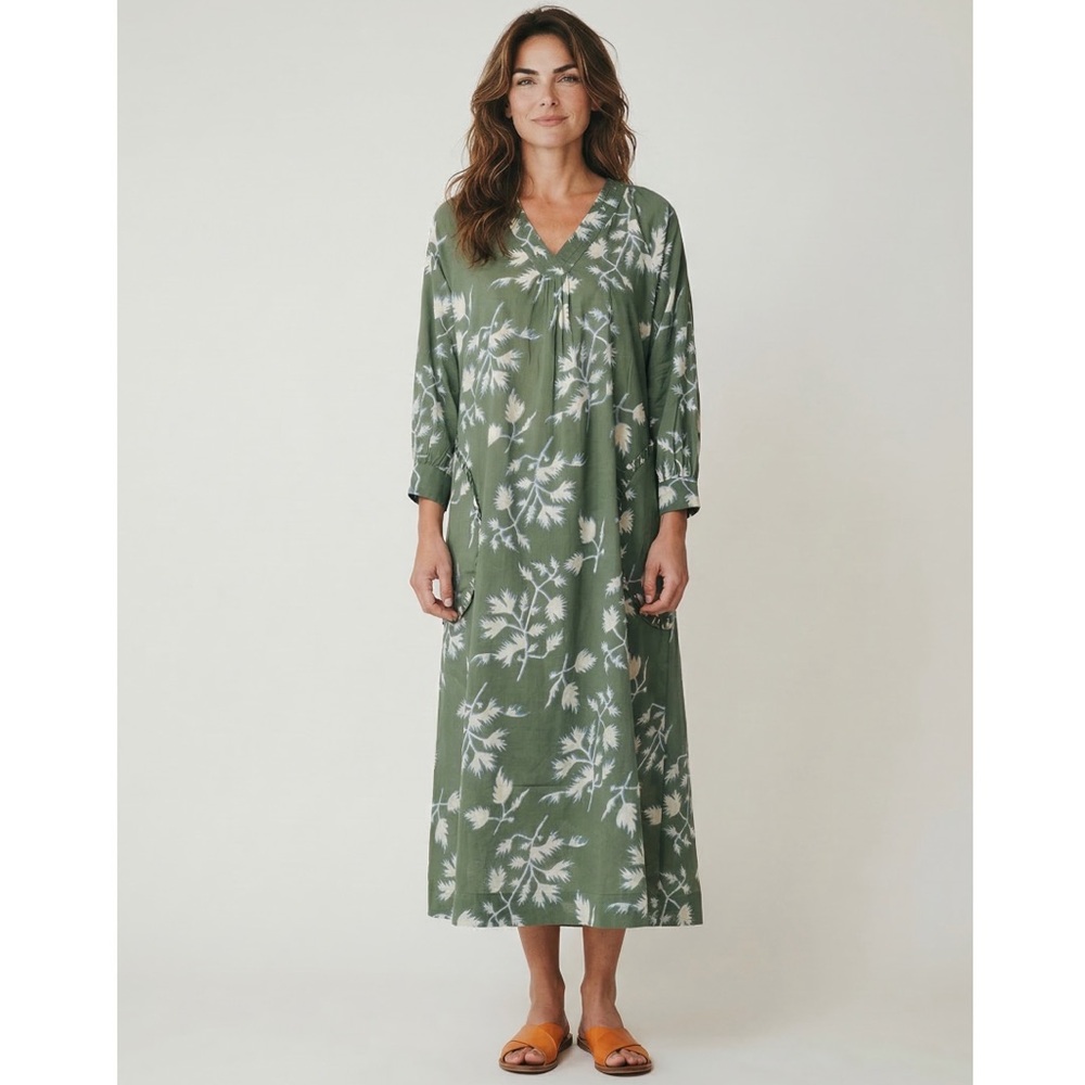 MIRTH Palm Springs Caftan - Fig Leaf